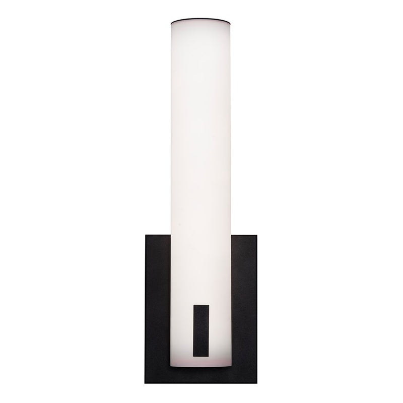 AFX Lighting Bowen 1 Light 14" LED Wall Sconce, Black/White