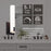 AFX Lighting Bowen 1 Light 14" LED Wall Sconce, Black/White