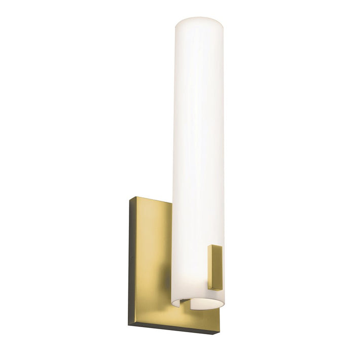 AFX Lighting Bowen 1Lt 14" LED Wall Sconce, Light Brass/White - BWNS0514LAJUDLB