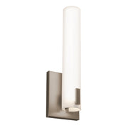 AFX Lighting Bowen 1Lt 14" LED Sconce, Nickel/Frosted - BWNS0514LAJUDSN