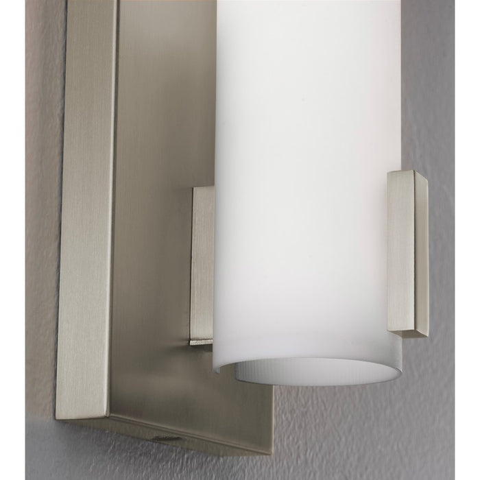 AFX Lighting Bowen 1Lt 14" LED Sconce, Nickel/Frosted