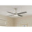 AFX Lighting Bryant 1Lt 52" 4 Blade LED Ceiling Fan, NK/FR