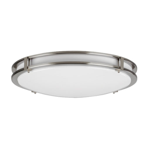 AFX Lighting Carlisle LED Flush Mount, Satin Nickel