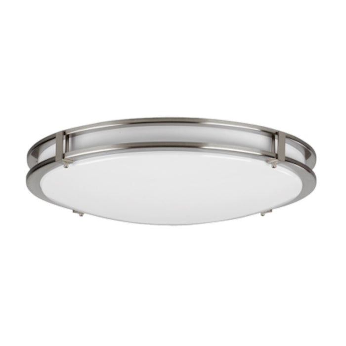 AFX Lighting Carlisle LED Flush Mount, Satin Nickel