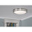 AFX Lighting Carlisle 1 Light 12" Flushmount, Satin Nickel/White
