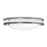 AFX Lighting Carlisle 1 Light 14" Flushmount, Satin Nickel/White