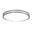 AFX Lighting Carlisle 1 Light 18" Flushmount, Satin Nickel/White - CAF18L5AJUDSN
