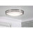 AFX Lighting Carlisle 1 Light 24" Flushmount, Satin Nickel/White