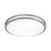 AFX Lighting Carlisle 1Lt 24" LED Flushmount, Nickel/White - CAF24L5AJUDSN-BB
