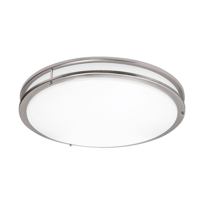 AFX Lighting Carlisle 1Lt 24" LED Flushmount, Nickel/White - CAF24L5AJUDSN-BB