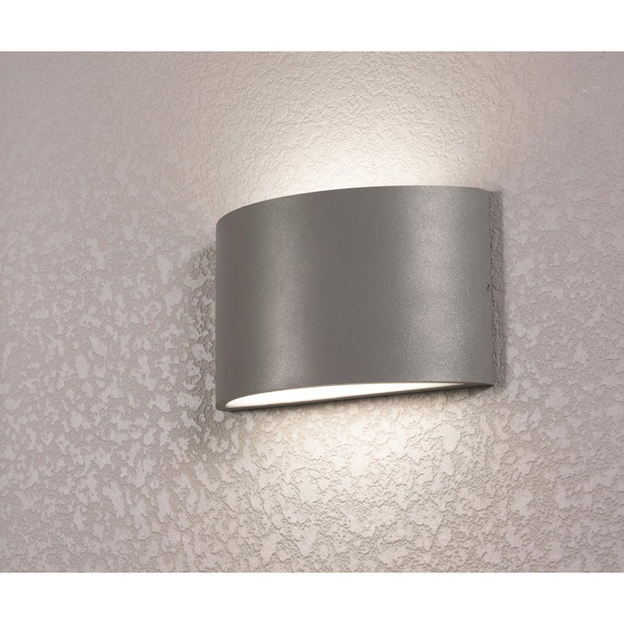 AFX Lighting Celia 1 Light 7" LED Outdoor Sconce, Grey/Frosted