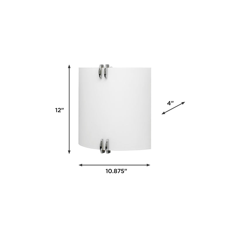 AFX Lighting Century 1Lt 12'' LED Wall Sconce, Polished Chr/Wht