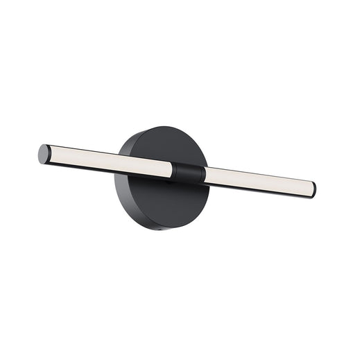 AFX Lighting Chicago 1 Light 17" LED Vanity Light, Black/White - CHIV1703LAJUDBK