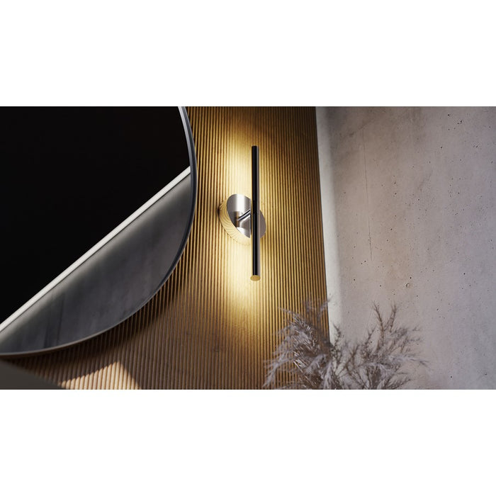 AFX Lighting Chicago 1Lt 17" LED Vanity Light, Chrome/White