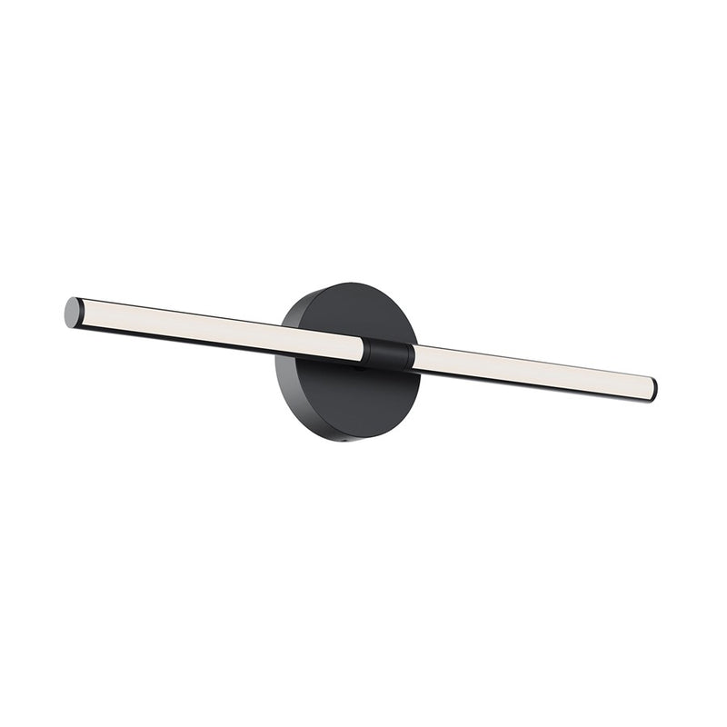 AFX Lighting Chicago 1 Light 24" LED Vanity Light, Black/White - CHIV2403LAJUDBK