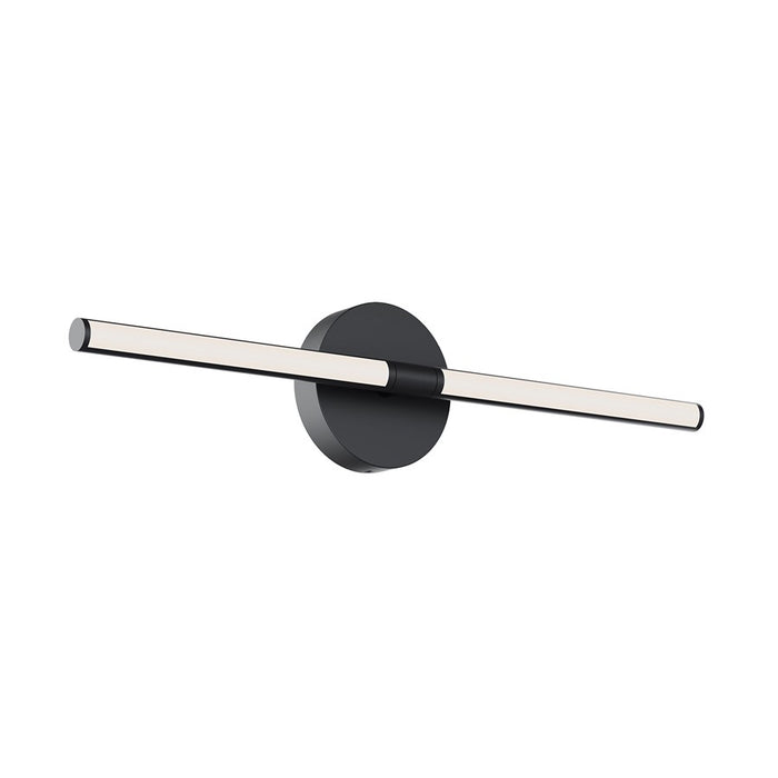 AFX Lighting Chicago 1 Light 24" LED Vanity Light, Black/White - CHIV2403LAJUDBK
