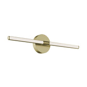 AFX Lighting Chicago 1Lt 24" LED Vanity Light, Brass/White - CHIV2403LAJUDLB