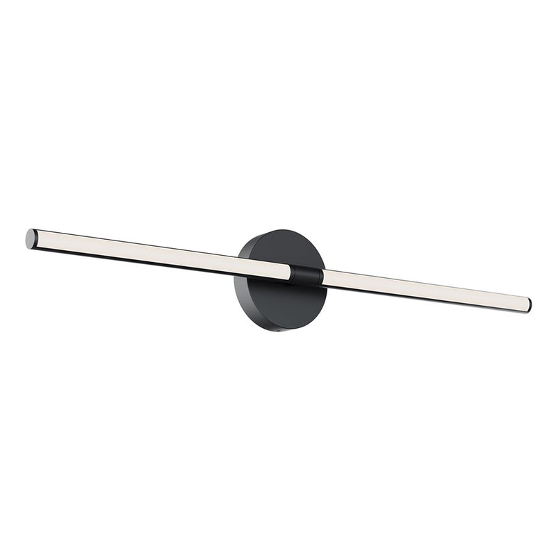 AFX Lighting Chicago 1 Light 32" LED Vanity Light, Black/White - CHIV3203LAJUDBK