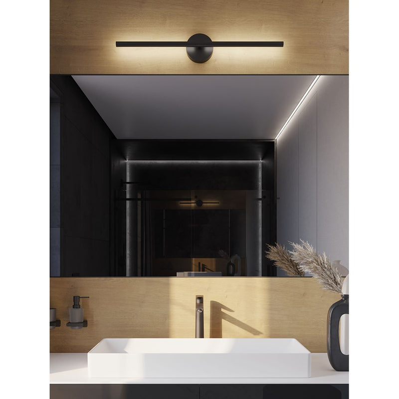 AFX Lighting Chicago 1 Light 32" LED Vanity Light, Black/White