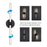 AFX Lighting Chicago 1 Light 32" LED Vanity Light, Black/White