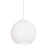 AFX Lighting Cleo 8" Med Base Pendant, White/White - CLEP08WH