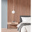 AFX Lighting Cleo 8" Med Base Pendant, White/White