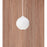 AFX Lighting Cleo 8" Med Base Pendant, White/White