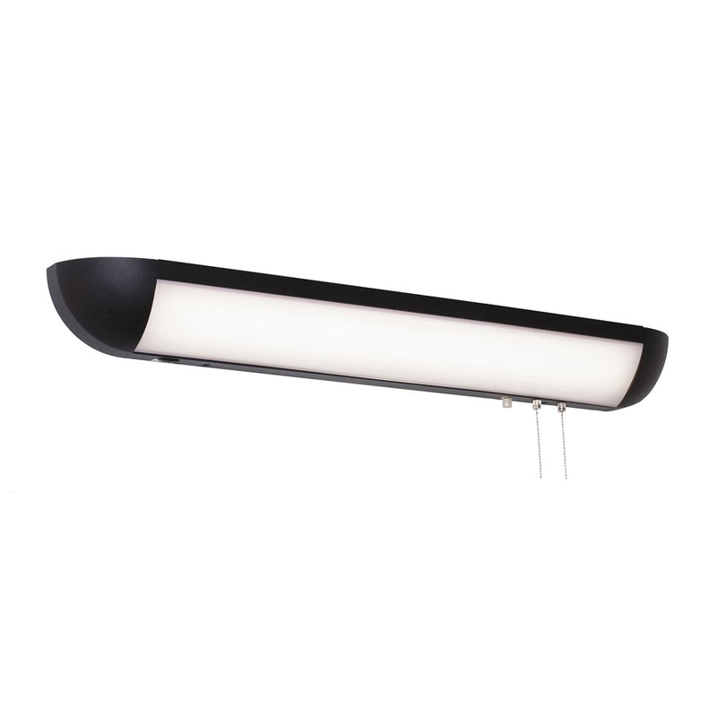 AFX Lighting Clairemont 2LT 36'' LED Overbed, Black/White - CLMB36LAJENBK