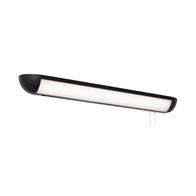 AFX Lighting Clairemont 2LT 48'' LED Overbed, Black/White - CLMB48LAJENBK