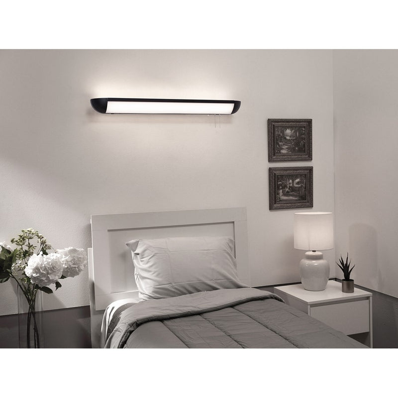 AFX Lighting Clairemont 2LT 48'' LED Overbed, Black/White