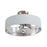 AFX Lighting Celine 3 Light 18" Pendant, Nickel/White/Silver