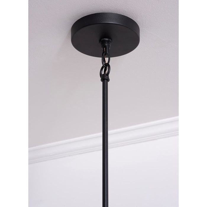 AFX Lighting Celine 3 Light 24" Pendant, Black/Black/Gold