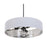 AFX Lighting Celine 3 Light 24" Pendant, Black/White/Silver - CLNP24MBBK-WHSL