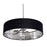 AFX Lighting Celine 3 Light 24" Pendant, Nickel/Black/Silver - CLNP24MBSN-BKSL