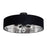AFX Lighting Celine 5 Light 30" Pendant, Black/Black/Silver