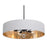 AFX Lighting Celine 5 Light 30" Pendant, Black/White/Gold - CLNP30MBBK-WHGD