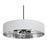 AFX Lighting Celine 5 Light 30" Pendant, Black/White/Silver - CLNP30MBBK-WHSL