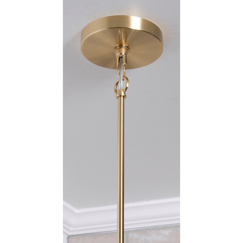 AFX Lighting Celine 5 Light 30" Pendant, Brass/Black/Gold