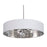 AFX Lighting Celine 5 Light 30" Pendant, Nickel/White/Silver - CLNP30MBSN-WHSL