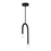 AFX Lighting Colette 1Lt 12" LED Pendant, Black/White