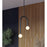 AFX Lighting Colette 1Lt 12" LED Pendant, Black/White