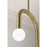 AFX Lighting Colette 1Lt 12" LED Pendant, Antique Brass/White
