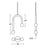 AFX Lighting Colette 1Lt 12" LED Pendant, Antique Brass/White
