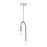 AFX Lighting Colette 1Lt 12" LED Pendant, Chrome/White