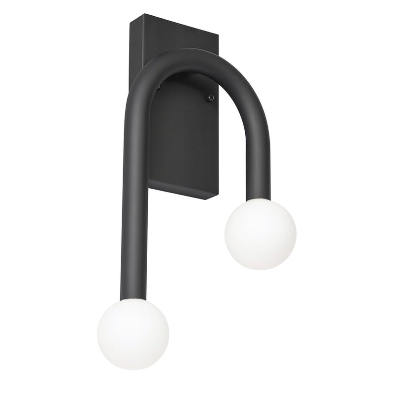 AFX Lighting Colette 1Lt 10" LED Wall Sconce, Black/White - COES1017LAJUDBK