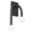 AFX Lighting Colette 1Lt 10" LED Wall Sconce, Black/White - COES1017LAJUDBK