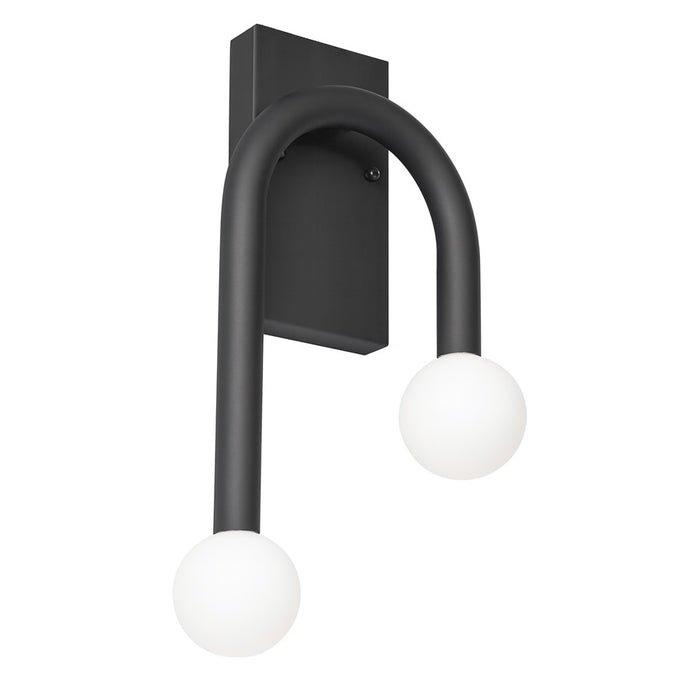 AFX Lighting Colette 1Lt 10" LED Wall Sconce, Black/White - COES1017LAJUDBK
