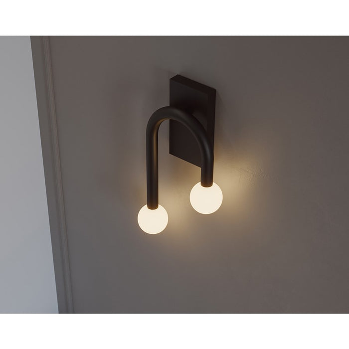 AFX Lighting Colette 1Lt 10" LED Wall Sconce, Black/White