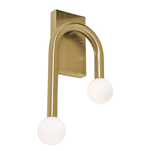 AFX Lighting Colette 1Lt 10" LED Wall Sconce, Brass/White - COES1017LAJUDLB