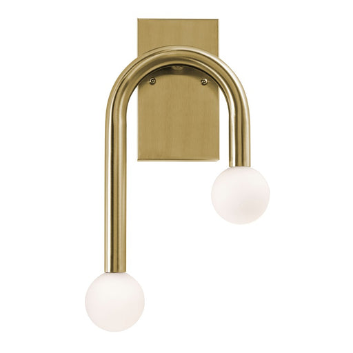 AFX Lighting Colette 1Lt 10" LED Wall Sconce, Brass/White